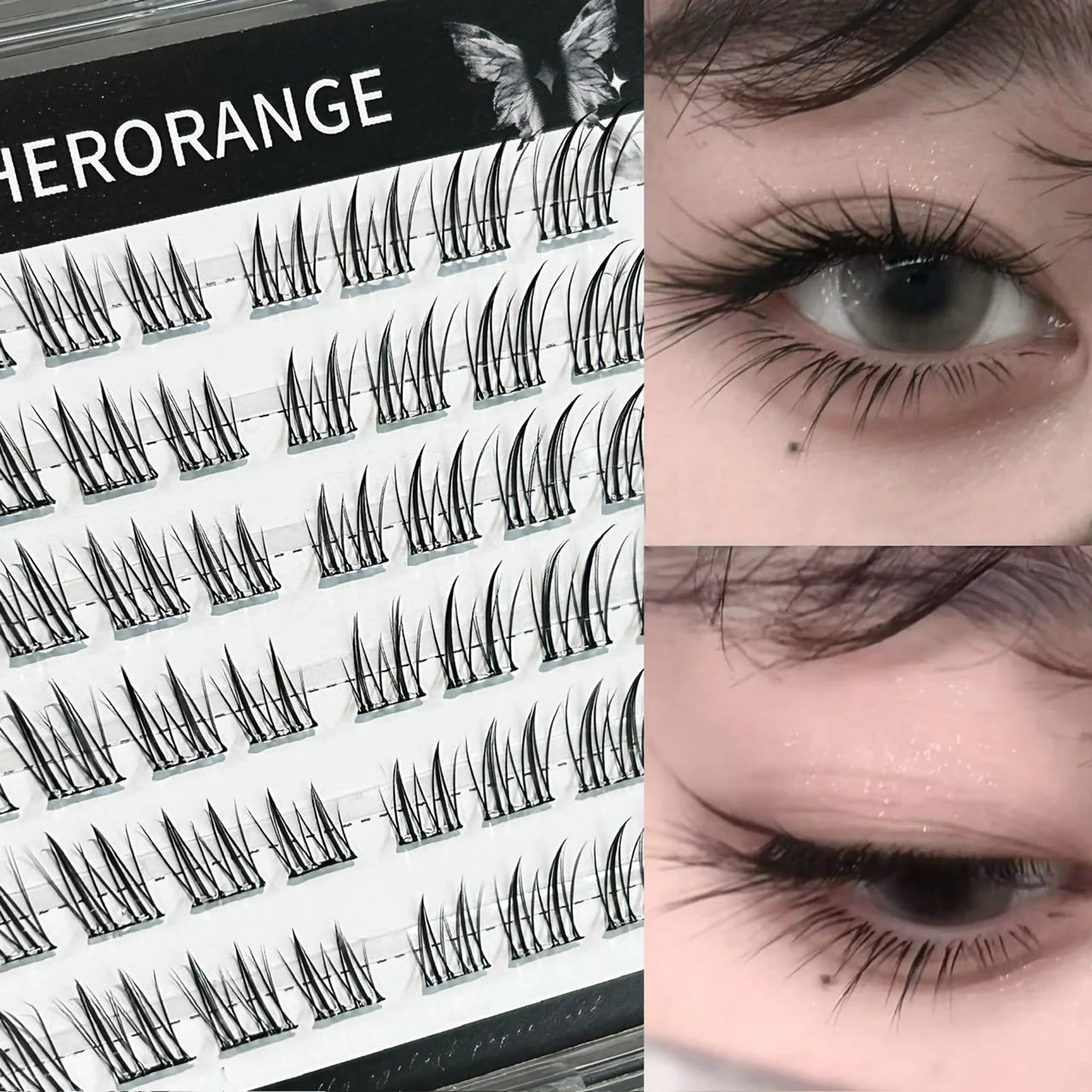 Faux Cils Cosplay Sans Colle – Clusters Effet Lifting | DIY Maquillage Naturel