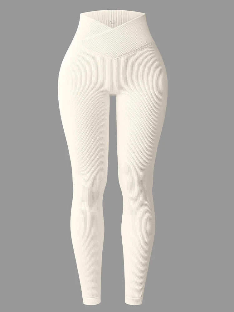 Legging Yoga Femme Hiver Taille Haute Gainant Fessier – Pantalon Sport Thermique Sculptant