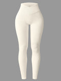 Legging Yoga Femme Hiver Taille Haute Gainant Fessier – Pantalon Sport Thermique Sculptant