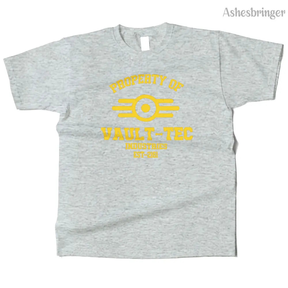 T-Shirt Unisexe Coton Vault-Tec Graphic Streetwear Casual – Tee Gaming Fallout Fan Art Homme & Femme | Mode Geek Pop Culture
