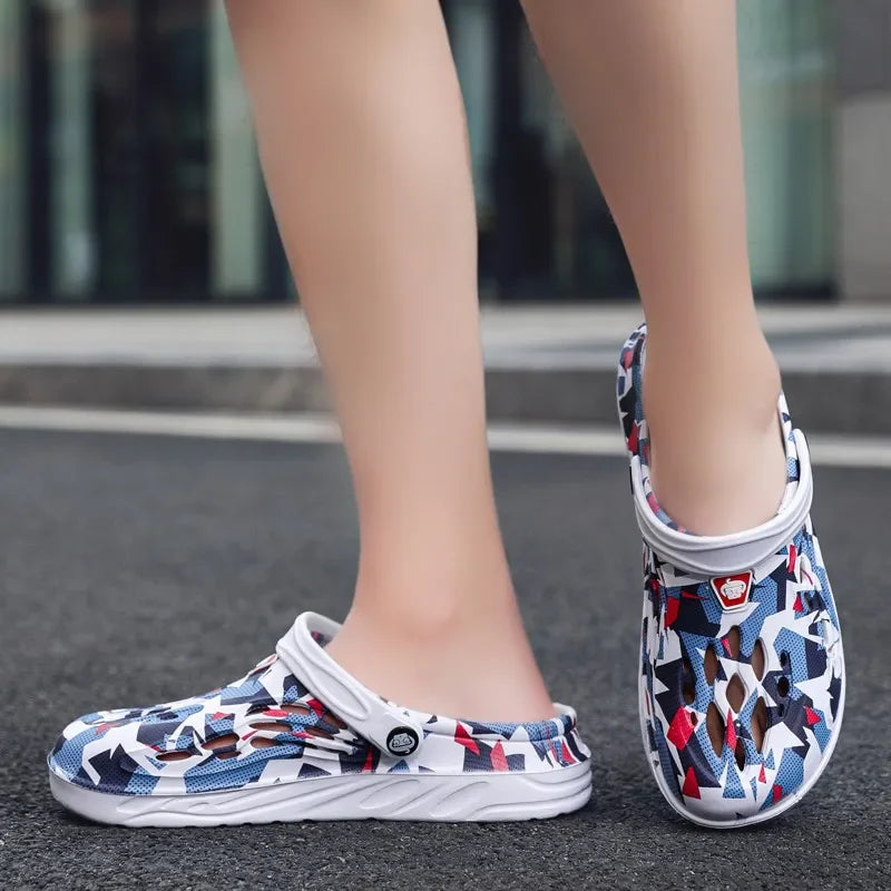 Clogs Sandales Respirants Homme Femme Plage 2025 – Confortables Semelle Douce Casual