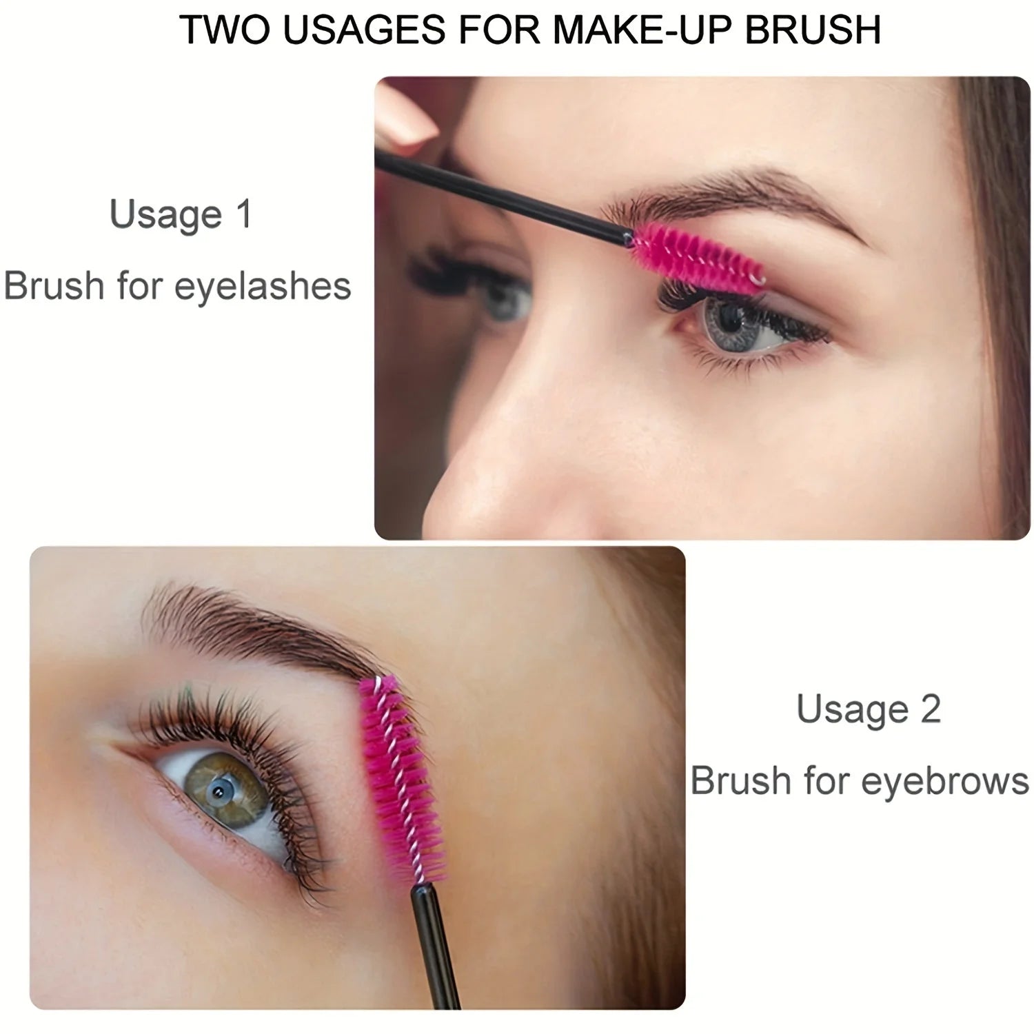 Brosses Jetables Cils & Sourcils – Lot 50 Pcs | Applicateurs Mascara & Extension