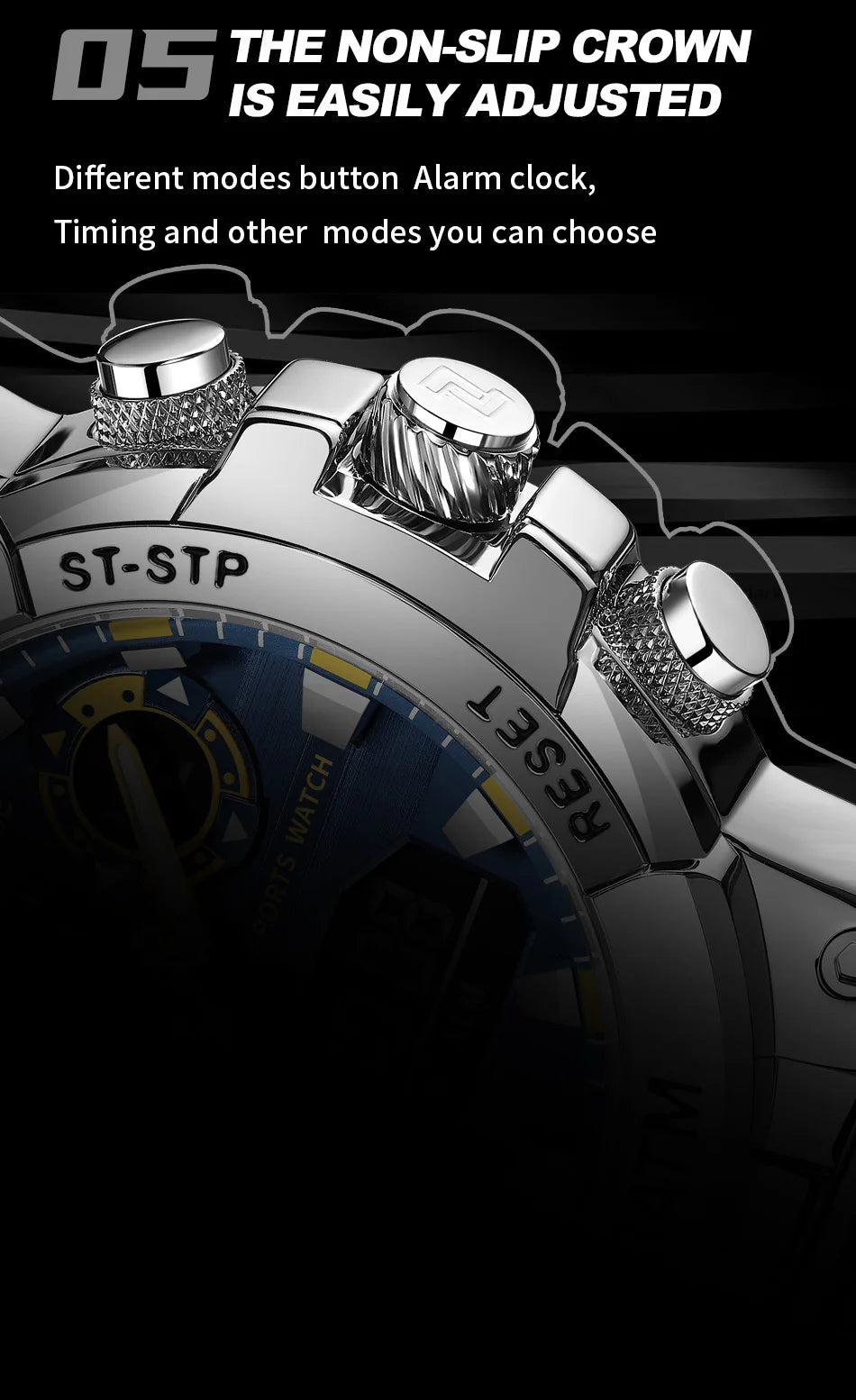 Montre Homme Militaire NAVIFORCE Double Affichage Quartz – Sport Étanche Grand Cadran