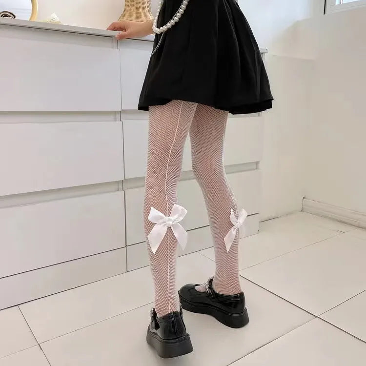 Strass-Netzstrumpfhose für Mädchen – Elastische Netzstrümpfe für Kinder, Damenmode, Trend