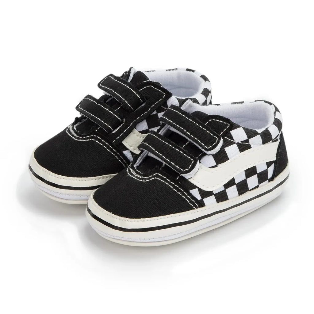 Chaussures Bébé Toile Unisexe Semelle Antidérapante – Sneakers Premiers Pas Garçon Fille Casual