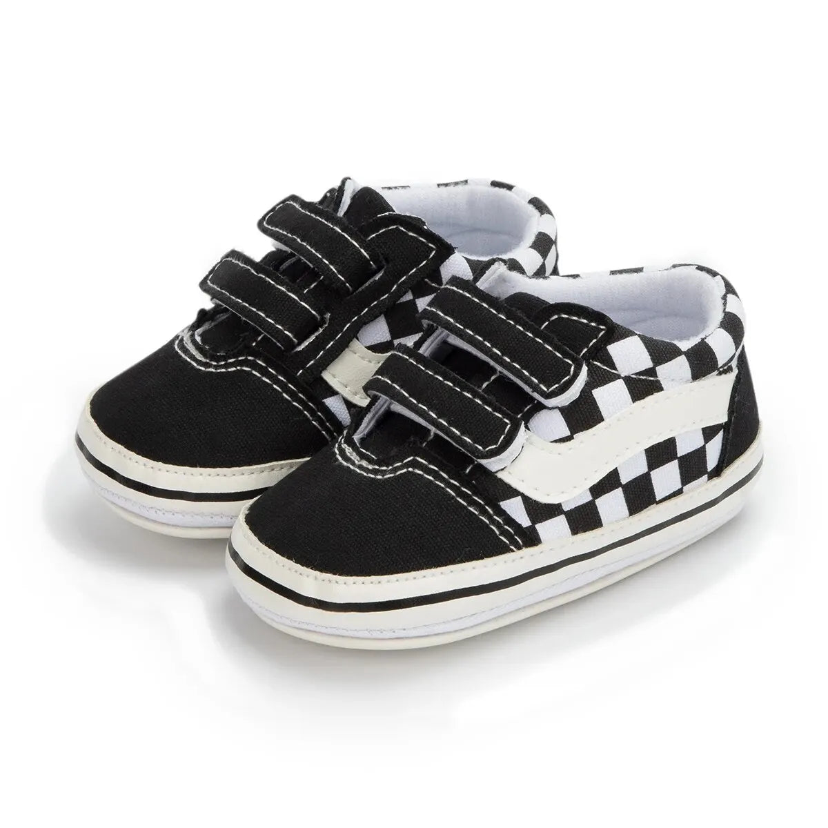 Chaussures Bébé Toile Unisexe Semelle Antidérapante – Sneakers Premiers Pas Garçon Fille Casual