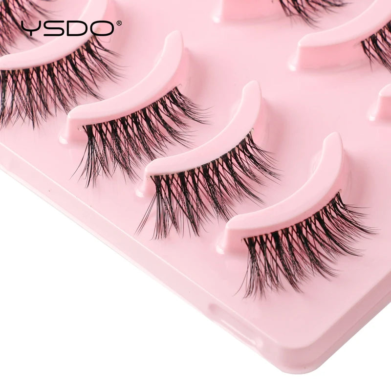 Faux Cils Mink 3D YSDO – Lot 3/5/10 Paires | Maquillage Dramatique Naturel