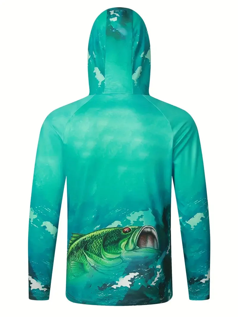 Tenue Anti-UV Manches Longues avec Cagoule - Randonnée, Pêche & Outdoor