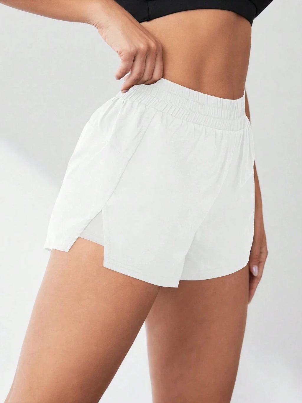 Short Yoga 2 en 1 Anti-Exposition Femme - Running, Fitness, Tennis & Casual