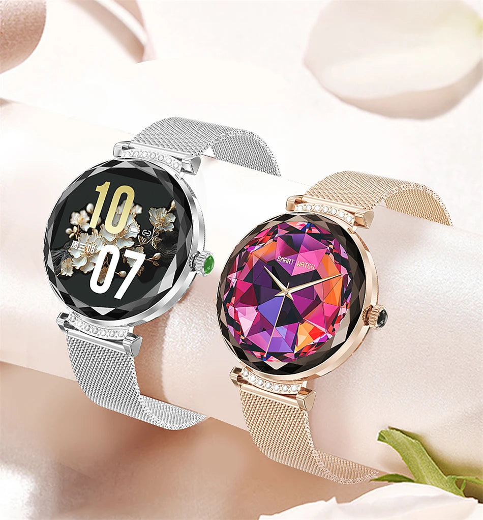 Montre Connectée Femme LIGE NX7 Pro – Écran AMOLED | Appels Bluetooth, Suivi Santé & Sport | Smartwatch Fashion Luxe