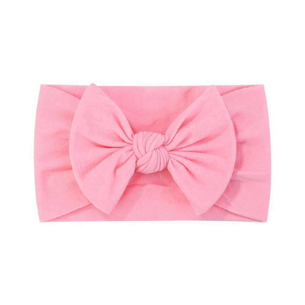 Bandeau Nœud Bébé Fille Élastique Large – Turban Headband Accessoire Cheveux 48 Couleurs