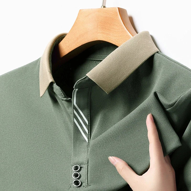 Polo Homme Couleur Unie Manches Courtes Été – Top Casual Fashion Confortable Business & Loisirs | Mode Homme