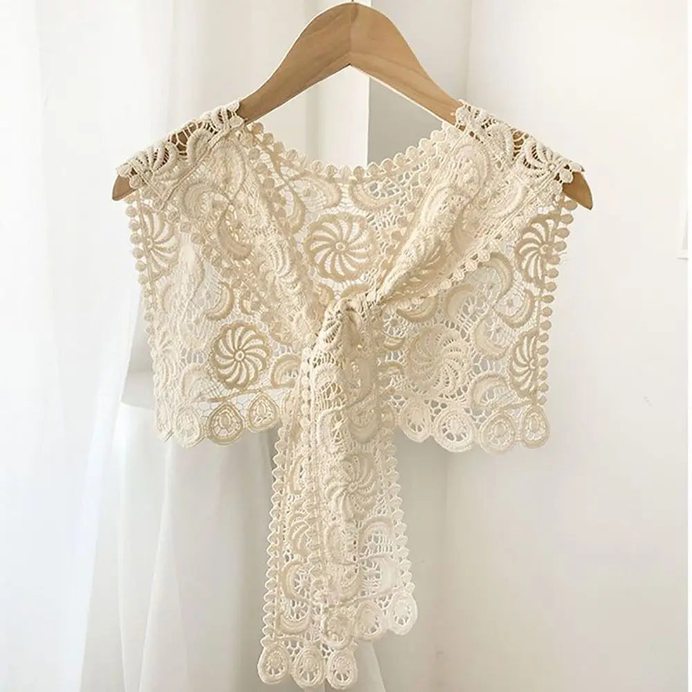 Châle Tricoté Femme Couleur Unie – Faux Col Écharpe Casual Élégante Été