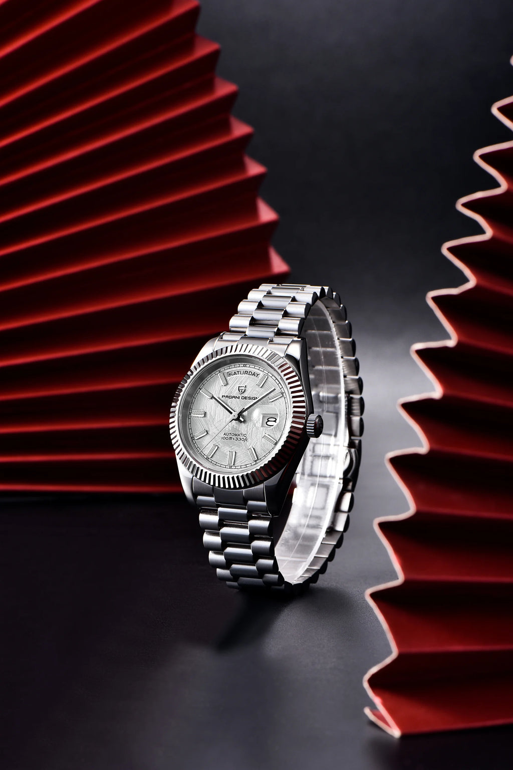 PAGANI DESIGN DD40 2026 Montre Automatique Homme – Verre Saphir AR, Mécanique, Acier Inoxydable | Montre Luxe Homme