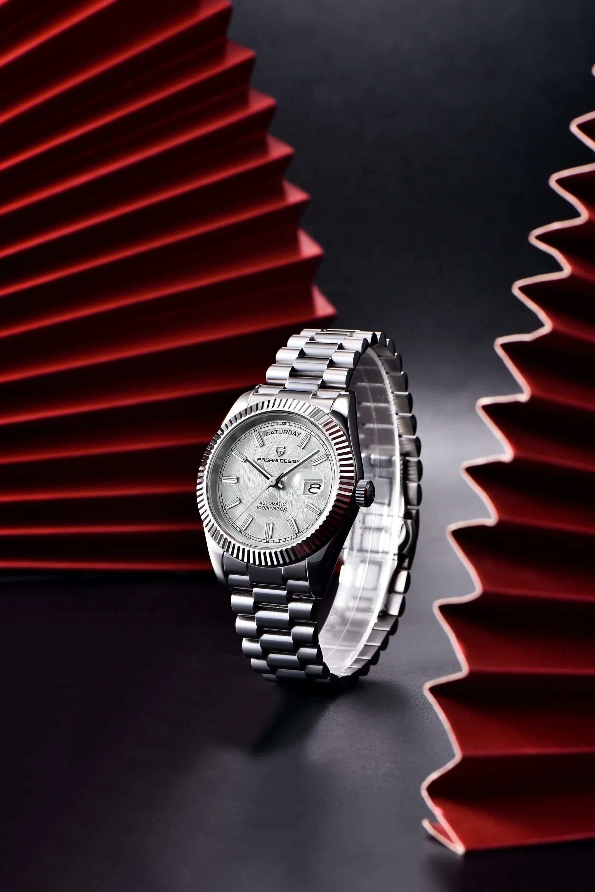 PAGANI DESIGN DD40 2026 Montre Automatique Homme – Verre Saphir AR, Mécanique, Acier Inoxydable | Montre Luxe Homme