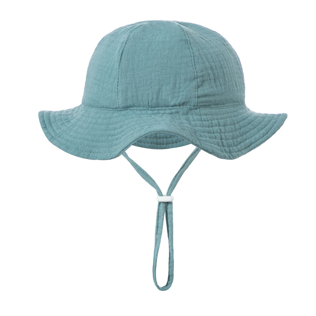 Bob Bébé Coton Imprimé Anti-UV Unisexe – Chapeau Panama Plage Pêche Outdoor Garçon Fille 3-12 Mois