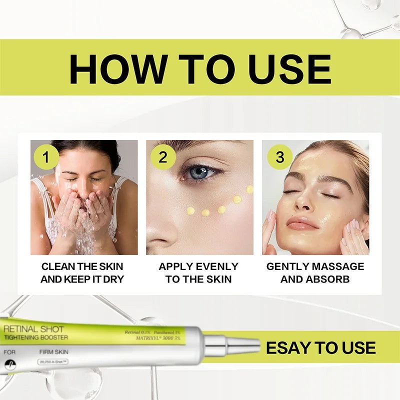 Crème Contour des Yeux Coréenne Rétinol – Anti-Rides, Cernes, Poches & Hydratation Intense