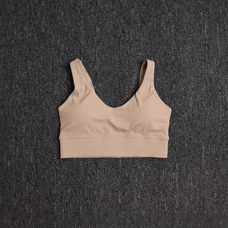 Brassière Sport Femme Dos Nu Sexy – Anti-Choc, Sans Manches | Yoga, Running & Gym | Top Fitness Gainant & Respirant