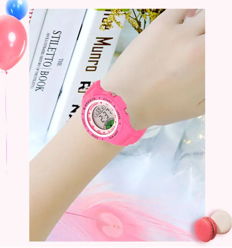 Montre Enfant UTHAI CE02 Quartz Colorée – Fille Garçon Étanche 50M Sport Student