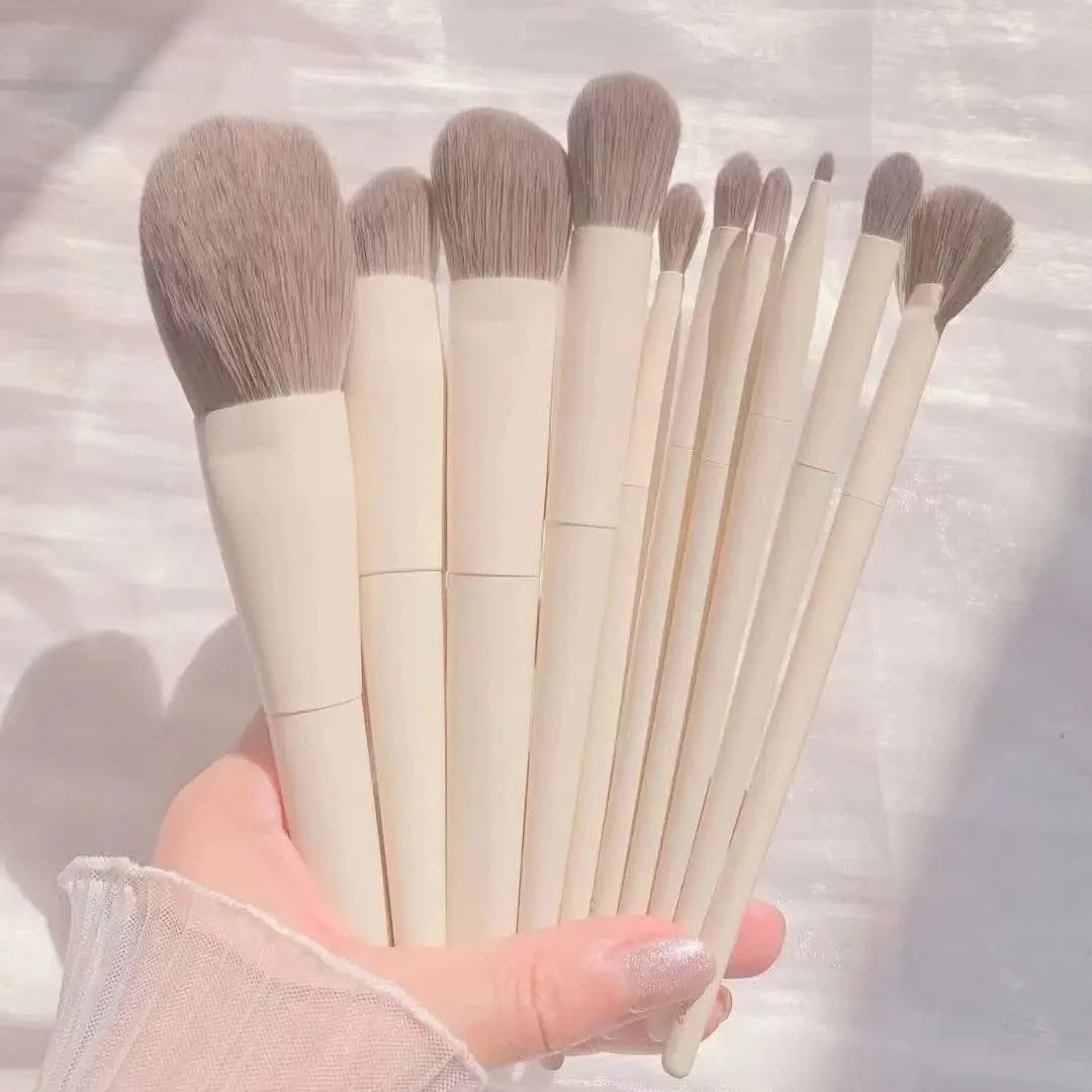Set de Pinceaux Maquillage Ultra-Doux – Fard à Paupières, Fond de Teint, Poudre & Blush | Femme