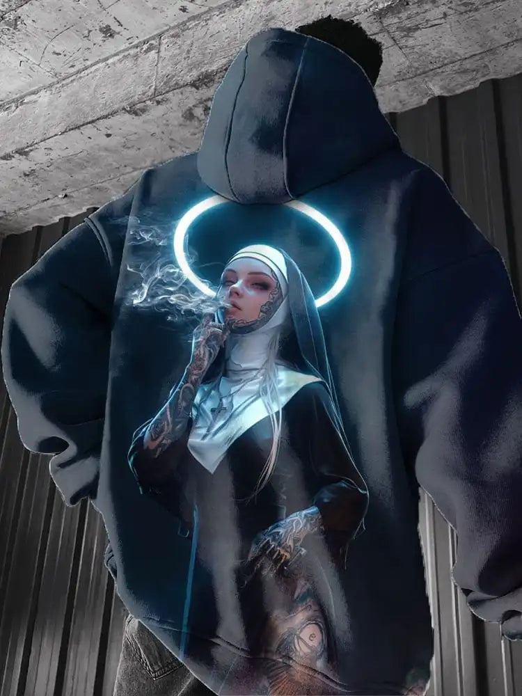 Herren-Kapuzenpullover Anime Girl 3D-Druck Oversize Langarm Pullover Casual Fashion Otaku Manga Trend Streetwear – Hoodie Anime Premium 3D Oversize | Herrenmode Anime Otaku Premium