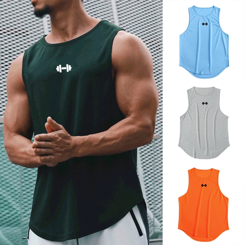 Débardeur Homme Gym Fitness Séchage Rapide – Loose Bodybuilding Sans Manches Basketball Été | Mode Homme Sport Premium