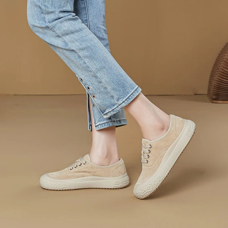 AIYUQI Ballerines Bout Carré Grande Taille 2026 – Flat Casual Sneakers Femme Élégantes