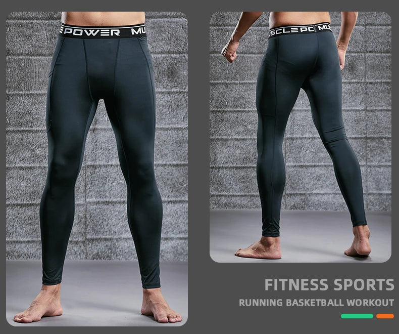 Herren Kompressionsleggings Gym Fitness Laufen Yoga Jogging Skinny Dry Fit Eng Anliegende Sporthose Bequem Leistungsstark Zeitlos – Premium Kompressionsleggings Gym Fitness Laufen Yoga Dry Fit | Herren Sport Kompressionsmode Premium
