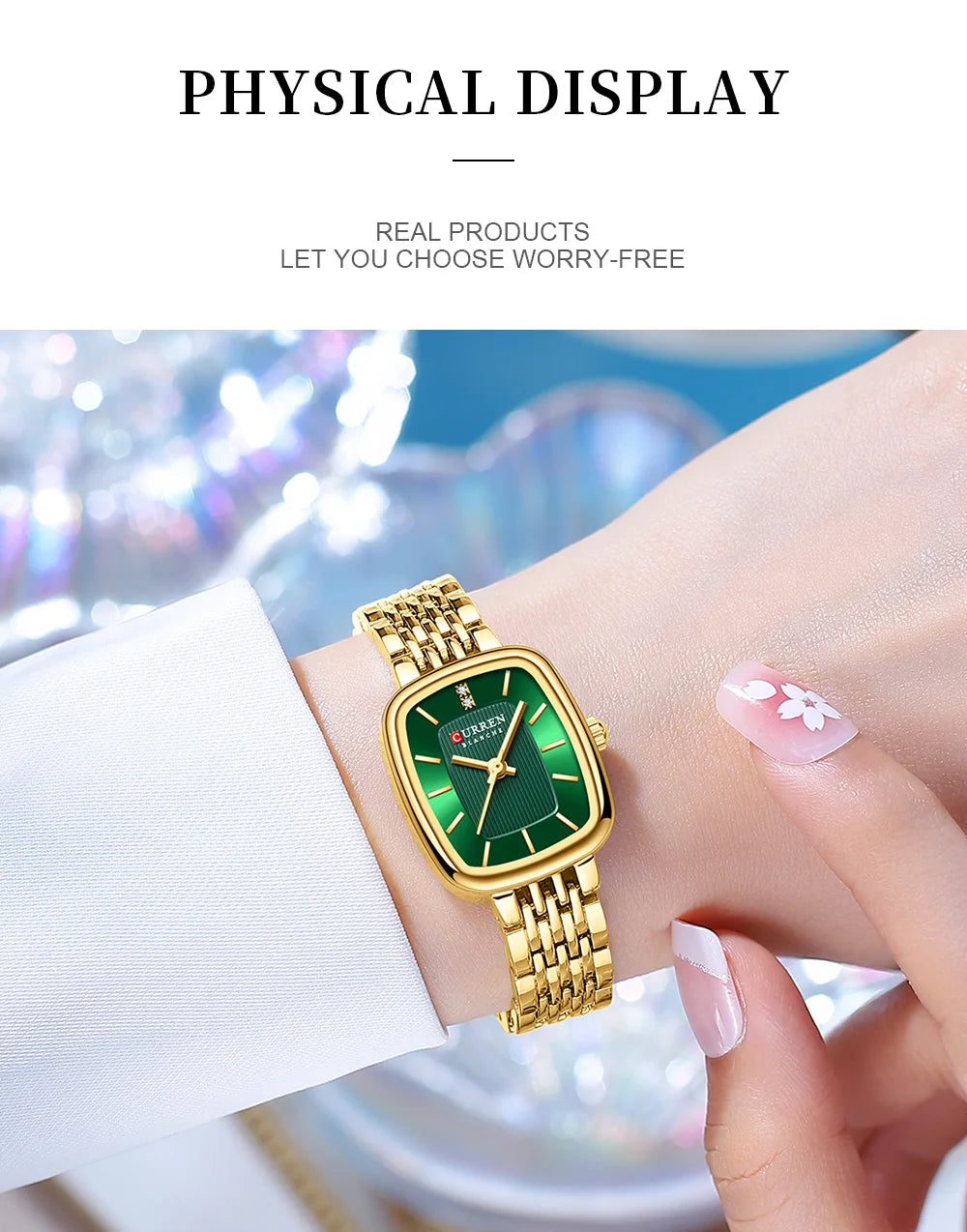 Montre Femme CURREN Dress Fashion Quartz – Bracelet Acier Simple Élégante Intemporelle