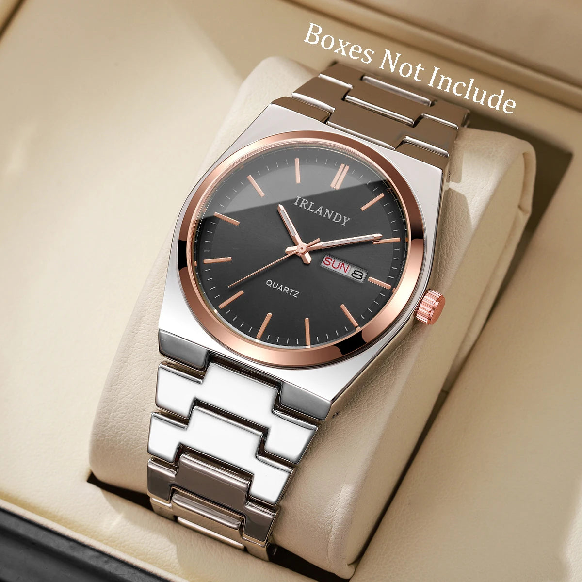 Montre Homme Luxe Business Quartz Calendrier – Élégante Fashion Casual