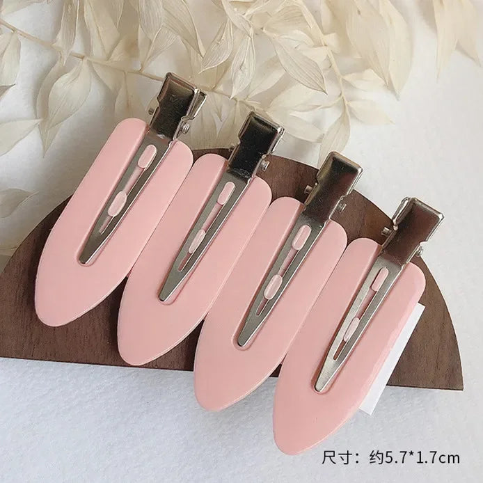 Pinces Cheveux Sans Pli Lot 4 Pcs – Barrettes No Crease Curl Clip | Coiffure Frange & Styling