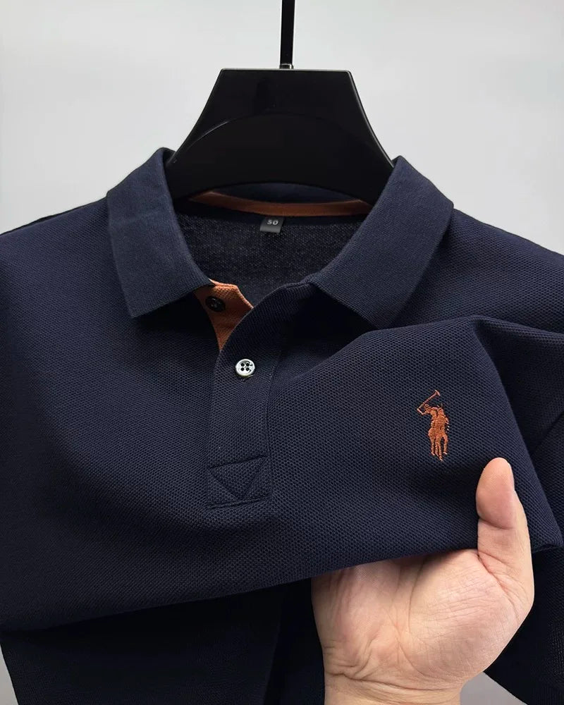 Polo Homme 100% Coton Manches Courtes Broderie Poney Élégant Golf Casual Été – Style Designer Premium | Mode Homme Luxe