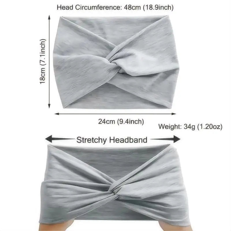 Bandeau Cheveux Large Élastique Femme – Sport, Yoga, Running & Maquillage | Turban Anti-Transpiration | Multiusage Tendance