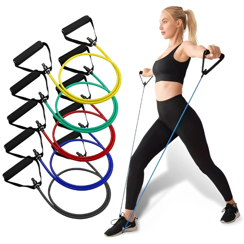 Kit Bandes de Résistance 5 Niveaux avec Poignées - Sport à Domicile
