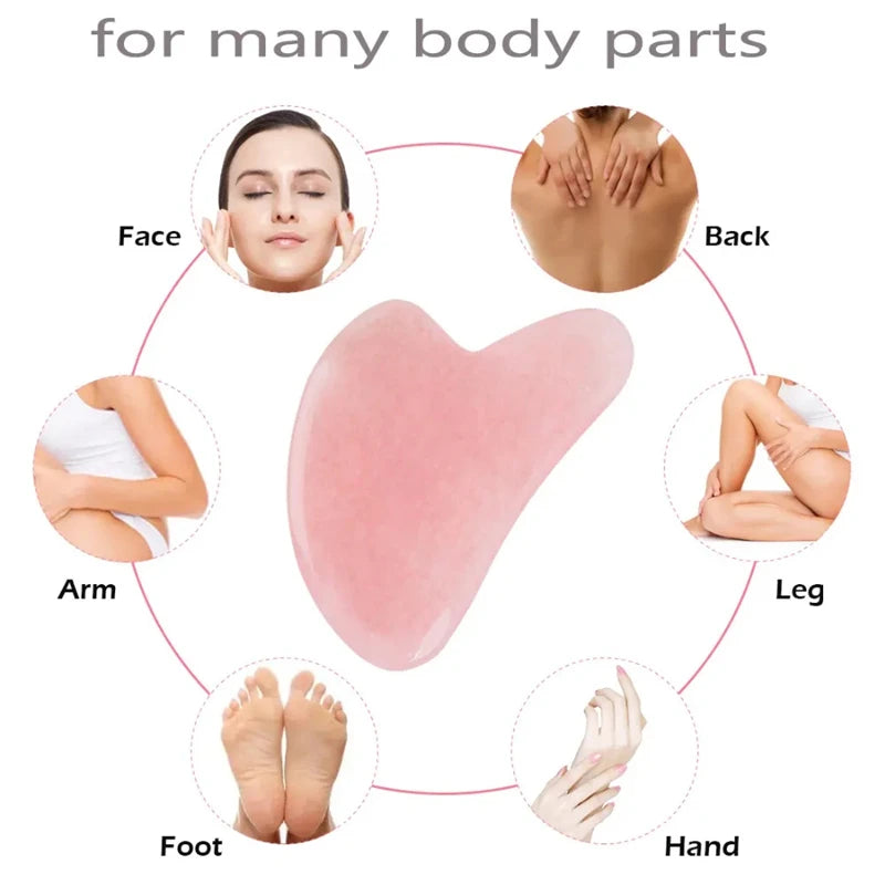 Planche Gua Sha Cire d’Abeille – Masseur Visage & Yeux Acupuncture | Drainage Lymphatique & Éclat Naturel