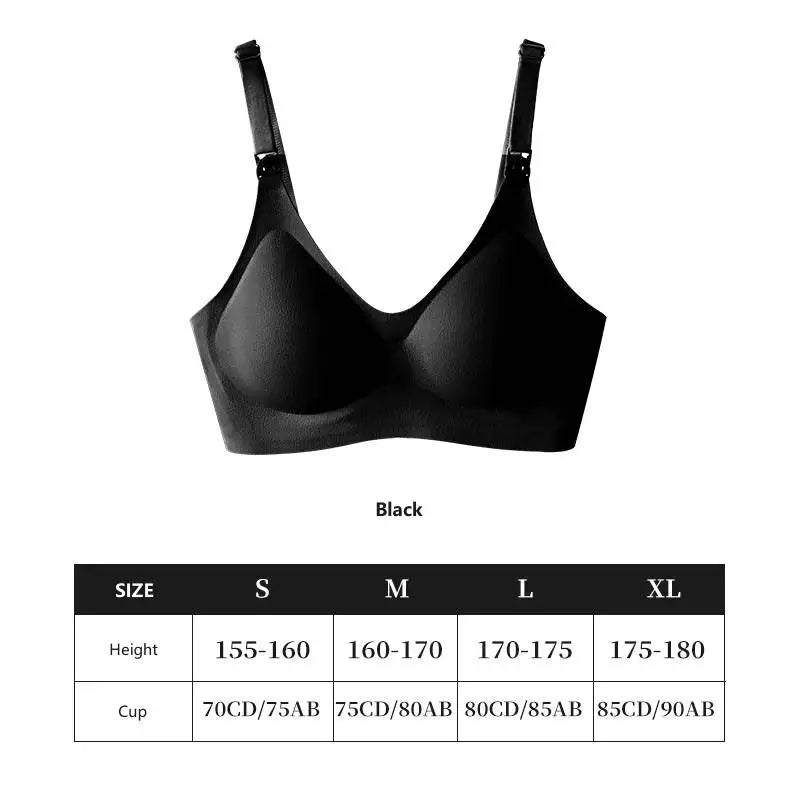 Soutien-Gorge d'Allaitement Femme Enceinte Sans Armature – Ouverture Frontale Respirant Couleur Unie