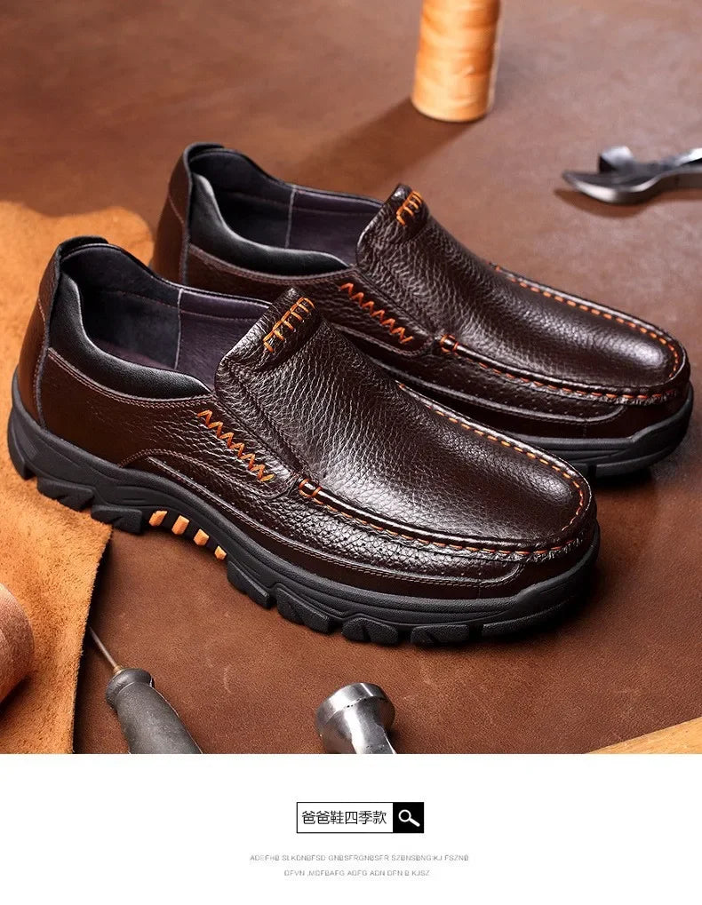 Chaussures Business Cuir Léger Homme – Casual Confortables Senior & Adulte Vente Directe