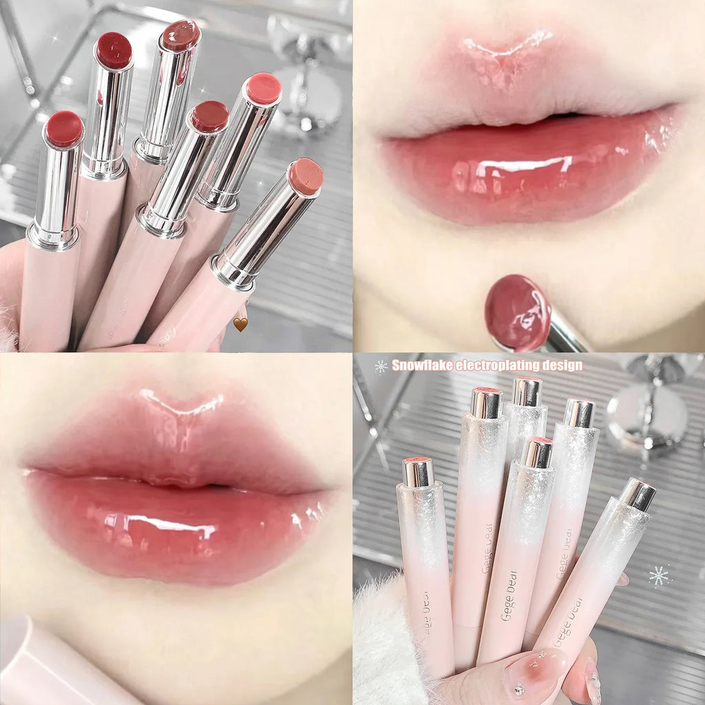 Gloss Jelly Watery Pink – Stylo Lipstick Miroir Hydratant | Maquillage Lèvres Coréen