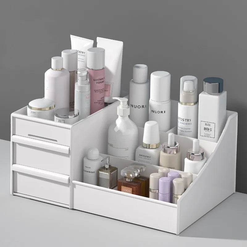Organisateur Maquillage Tiroirs Plastique – Rangement Cosmétiques Salle de Bain Bureau Chambre
