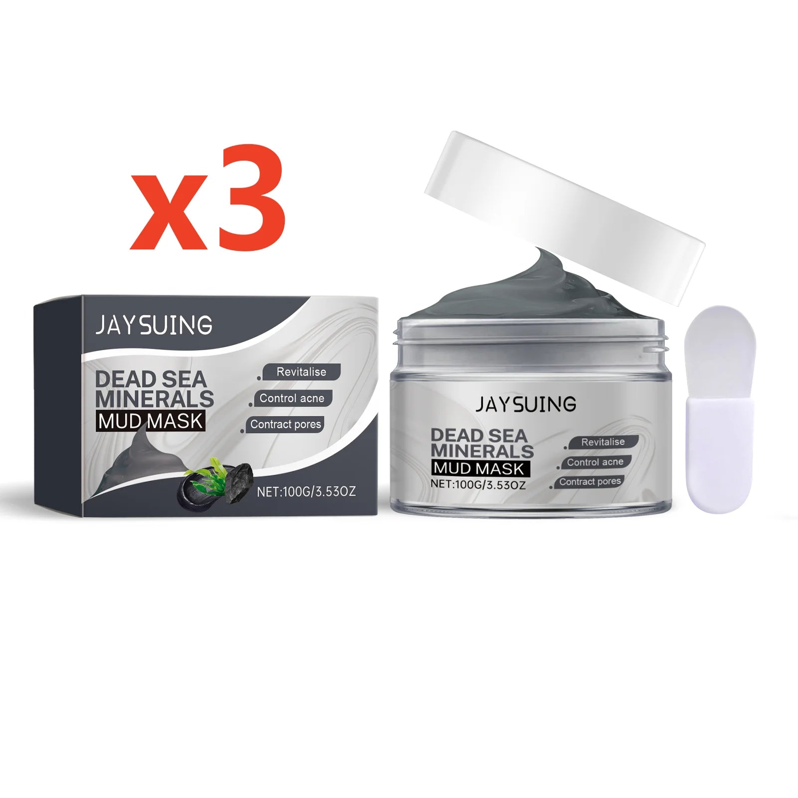 Masque Visage Boue Mer Morte – Purifiant, Éclaircissant & Anti-Points Noirs | Contrôle Sebéum & Réparation Peau