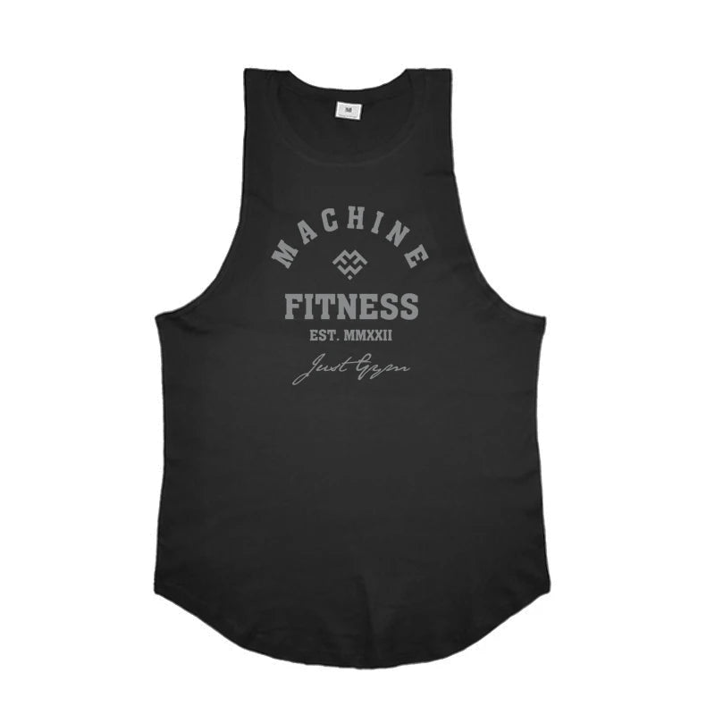 Débardeur Homme Gym Musculation Coton – Sans Manches Fitness Bodybuilding Stringer Jogging