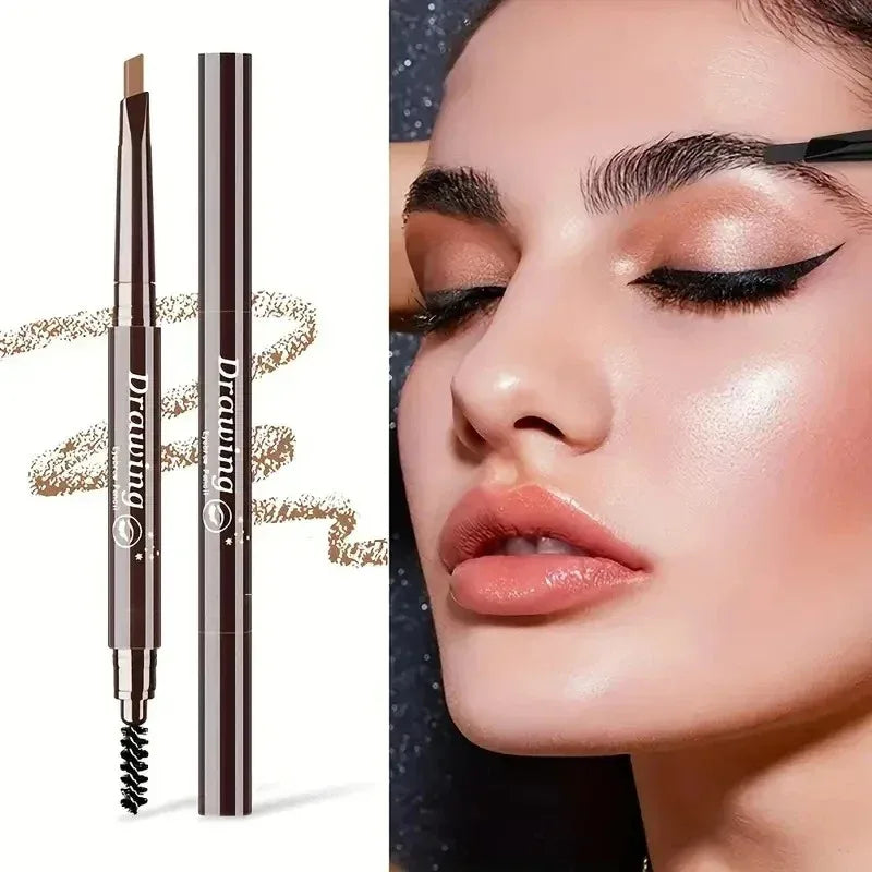 Crayon Sourcils Double Embout – Ultra-Fin Waterproof Longue Tenue | Maquillage Professionnel