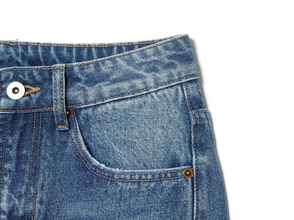 Jean Femme Taille Mi-Haute Coupe Ballon Style Américain – Loose Fit Denim Chic | Hiver 2025