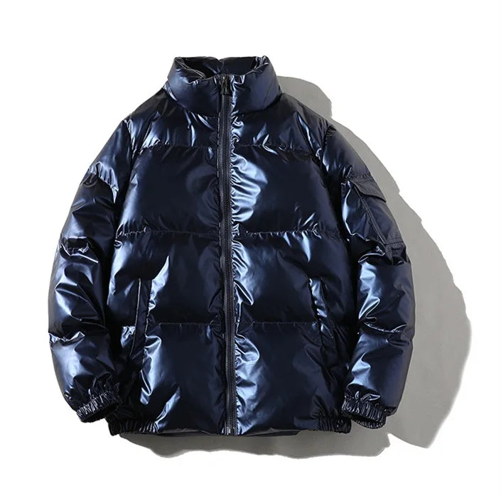 Parka Hiver Homme Harajuku Zip Capuche 2024 – Manteau Chaud Coupe-Vent Casual