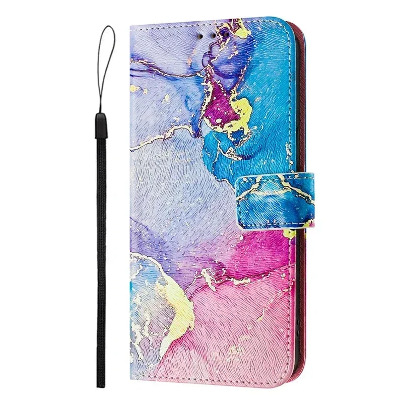 Coque Portefeuille OPPO A5 Pro 5G – Flip Case Cartoon Peint Fantaisie CPH2695