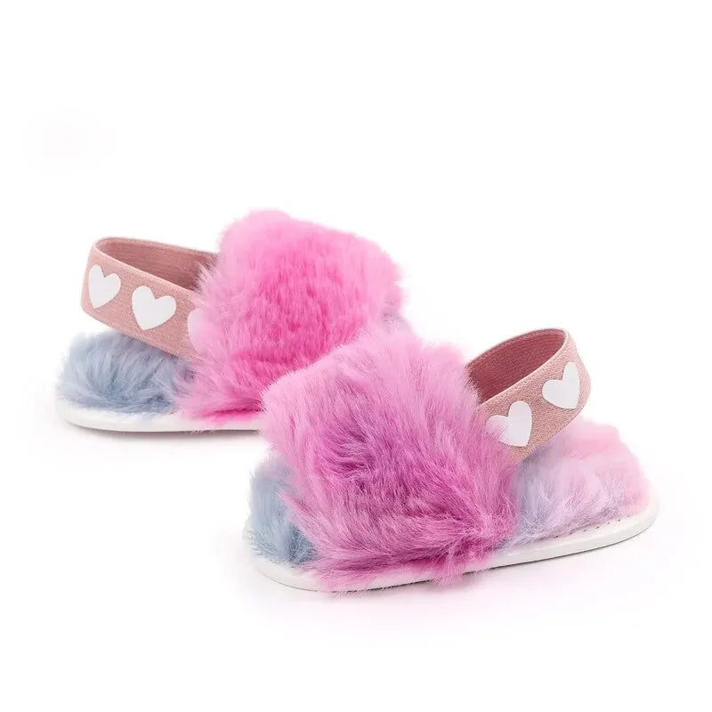 Sandales Bébé Fille Premiers Pas Respirantes Douces – Chaussures Jardin Color Block Mignonne 0-18 Mois