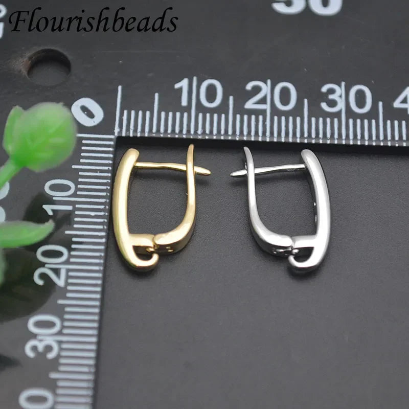 Ohrhaken Ohrringe 18k Gold Anlaufgeschützt Packung 30 Stk. – Glattes Premium-Finish | DIY Schmuck Zubehör für Hochzeit, Weihnachten & Bastelarbeiten