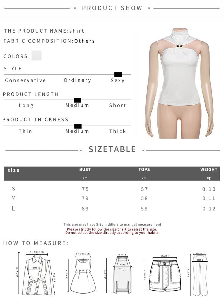 Top Débardeur Femme Nœud Métal Plissé Sans Manches Stretch Slim – Casual Streetwear Polyvalent | Été