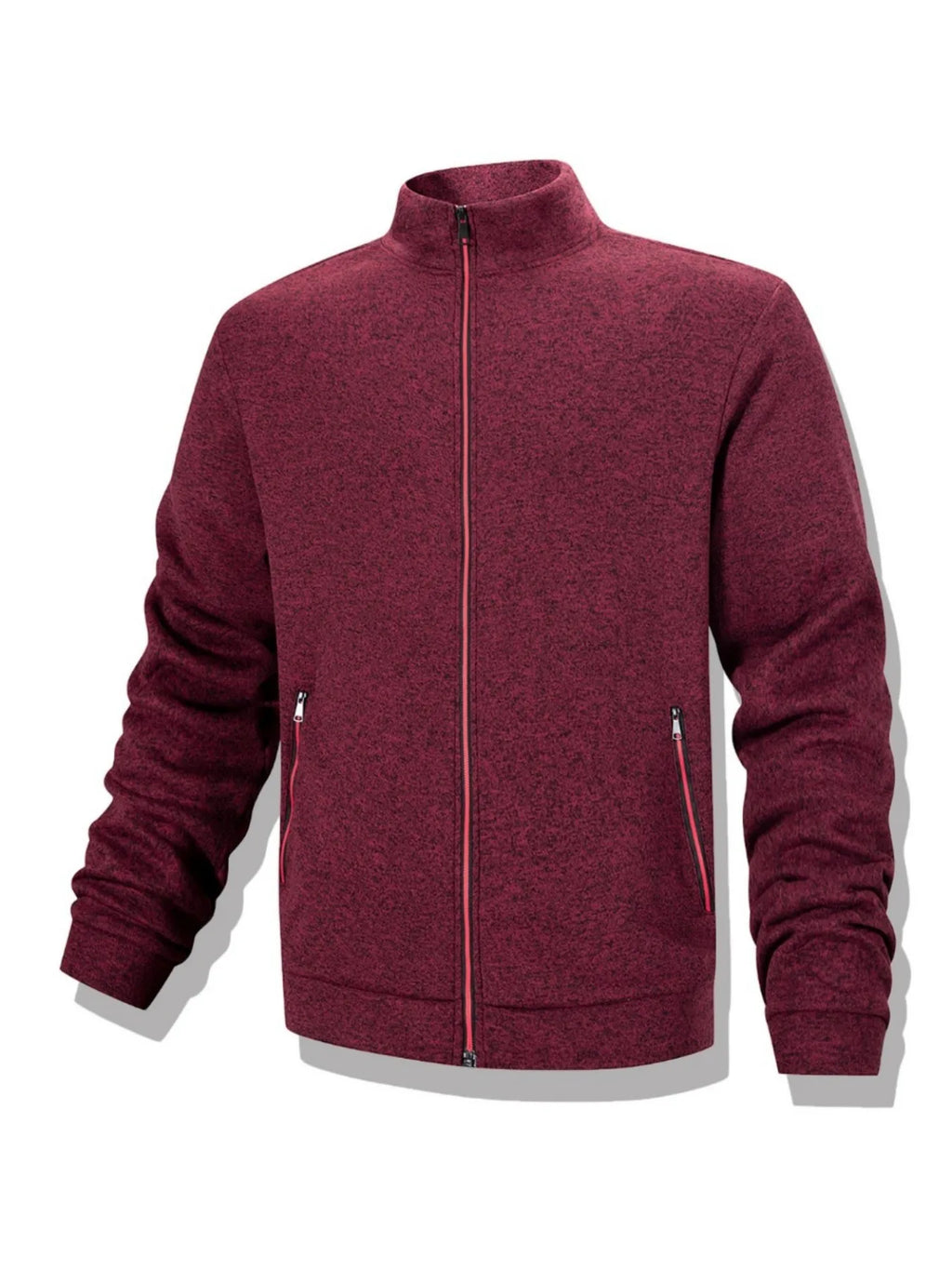 Veste Sweat Homme Zippée Intégrale Col Montant Coupe-Vent Chaud Casual Outdoor Automne Hiver Confortable Élégante Intemporelle – Veste Sweat Premium Zippée Col Montant | Mode Homme Outdoor Automne Hiver Premium