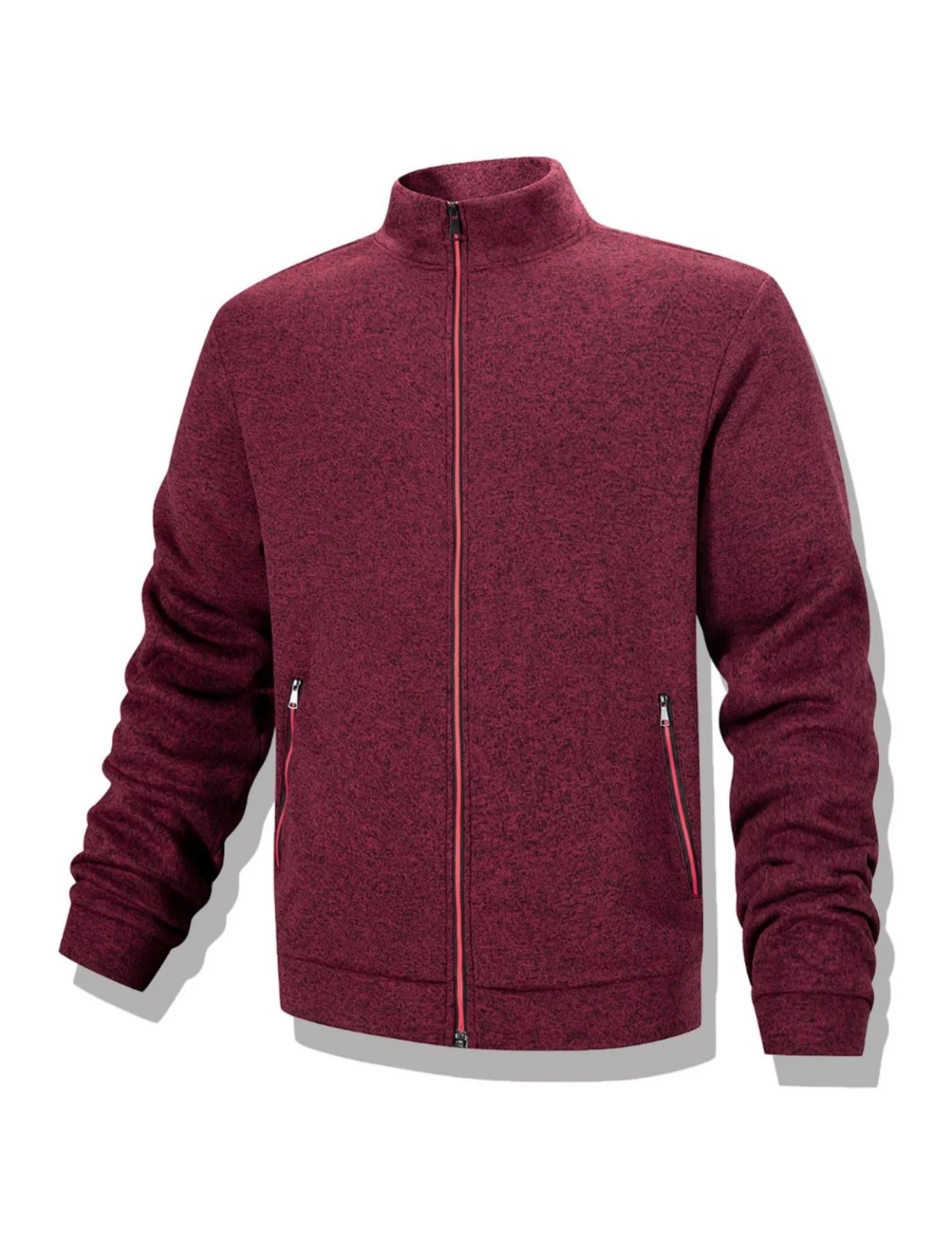 Veste Sweat Homme Zippée Intégrale Col Montant Coupe-Vent Chaud Casual Outdoor Automne Hiver Confortable Élégante Intemporelle – Veste Sweat Premium Zippée Col Montant | Mode Homme Outdoor Automne Hiver Premium